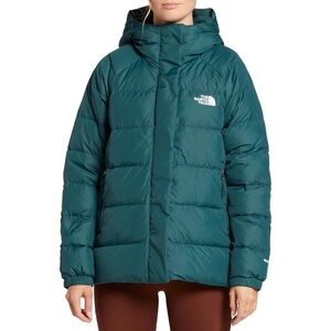 The North Face Women Hydrenalite Down Midi Jacket Puffer Coat Ponderosa Green XS